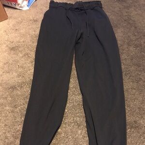 Lululemon Joggers Womens 8 Black Stretch HR Jogger Athleisure Yoga LW5DQDS